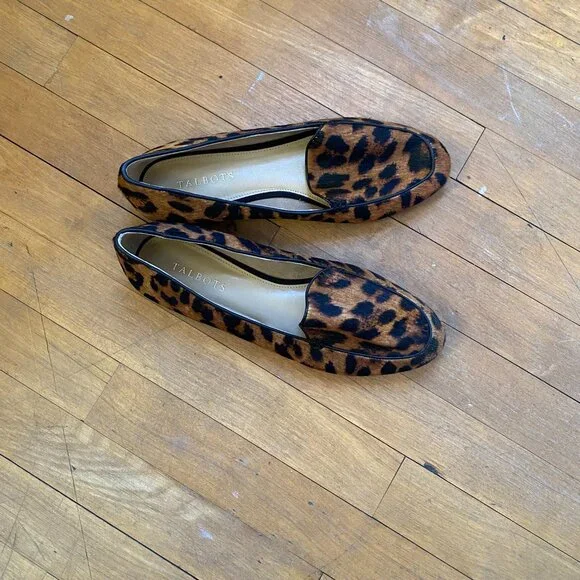 Talbots - Ryan Leopard Haircalf Flats - Picture 3 of 9